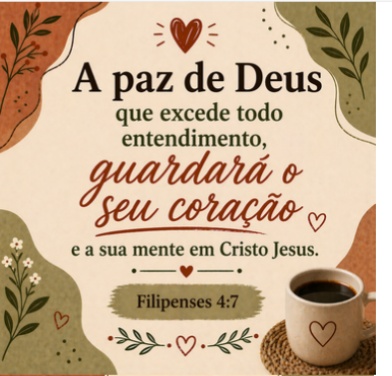 Cartinha devocional — A paz de Deus